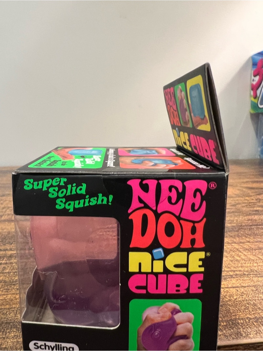 🔥💜Viral, rare! NeeDoh Nice Cube Super Solid Squishy - Purple 💜New, unopened* - Picture 3 of 5